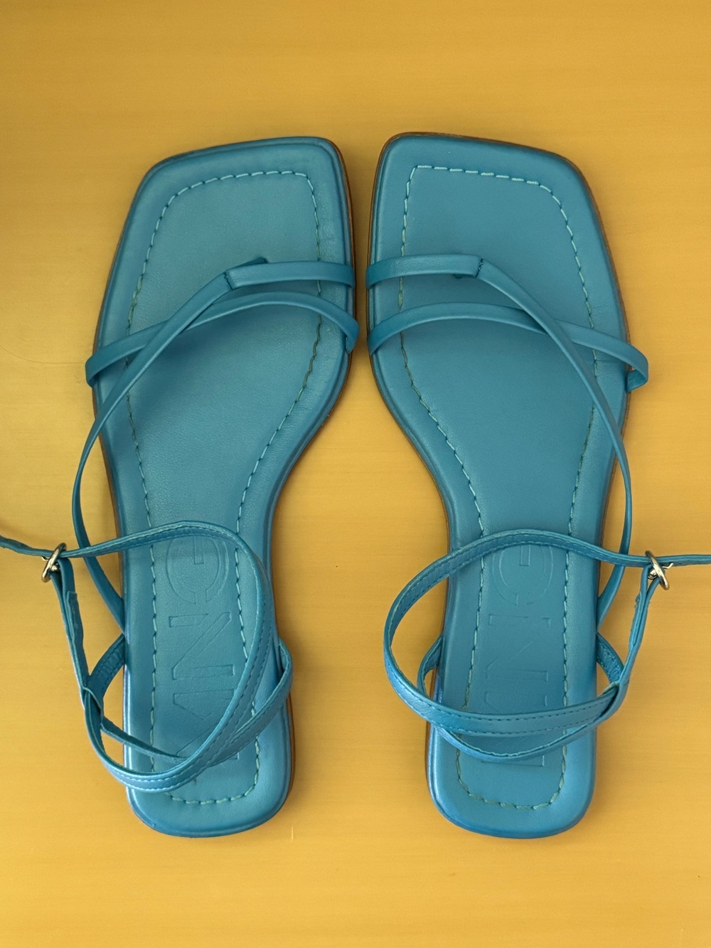 Mango Square-Toe Strappy Sandals
